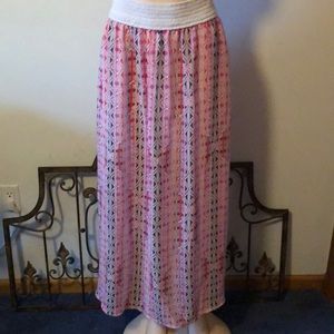 Long Sheer Skirt over mini skirt lining
